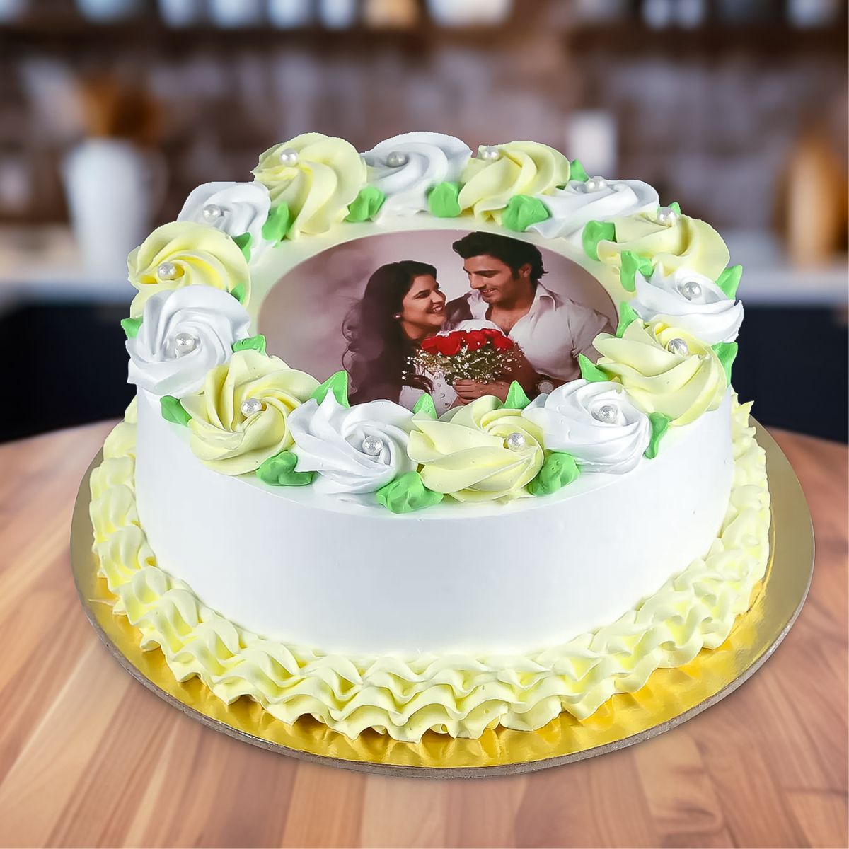 Loving You Photo Vanilla Cake - 1/2 KG