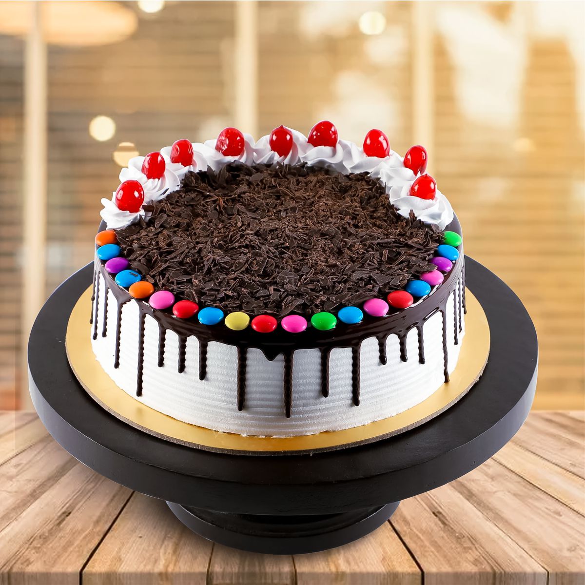 Yummy Black Forest Gems Cake - 1/2 KG