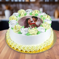Loving You Photo Vanilla Cake - 1/2 KG