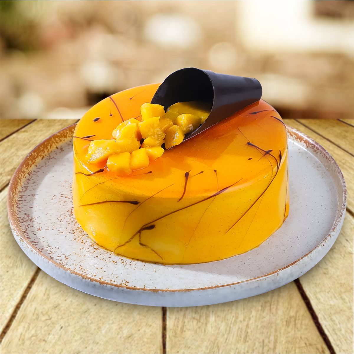 Mango Mania Cream Cake Eggless - 1 KG