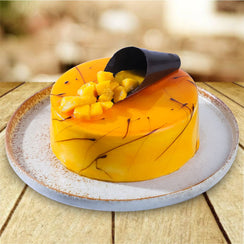 Mango Mania Cream Cake Eggless - 1 KG