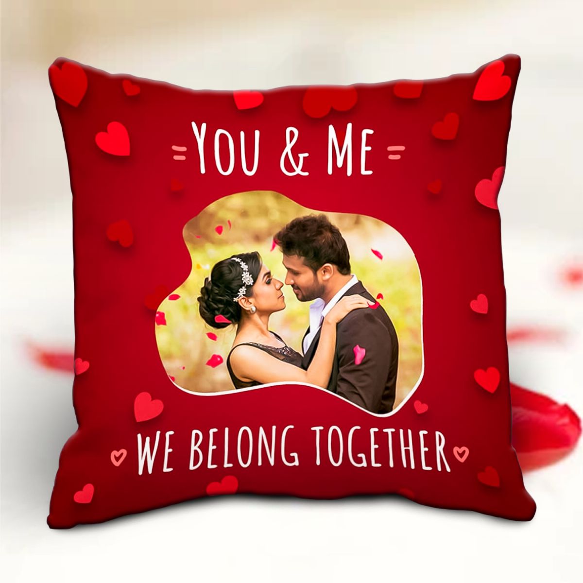 You & Me Personalized Cushion