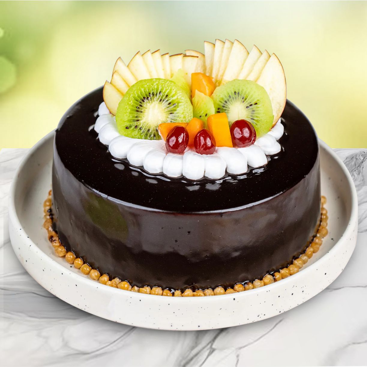 Fruit Chocolate Cake - 1/2 KG