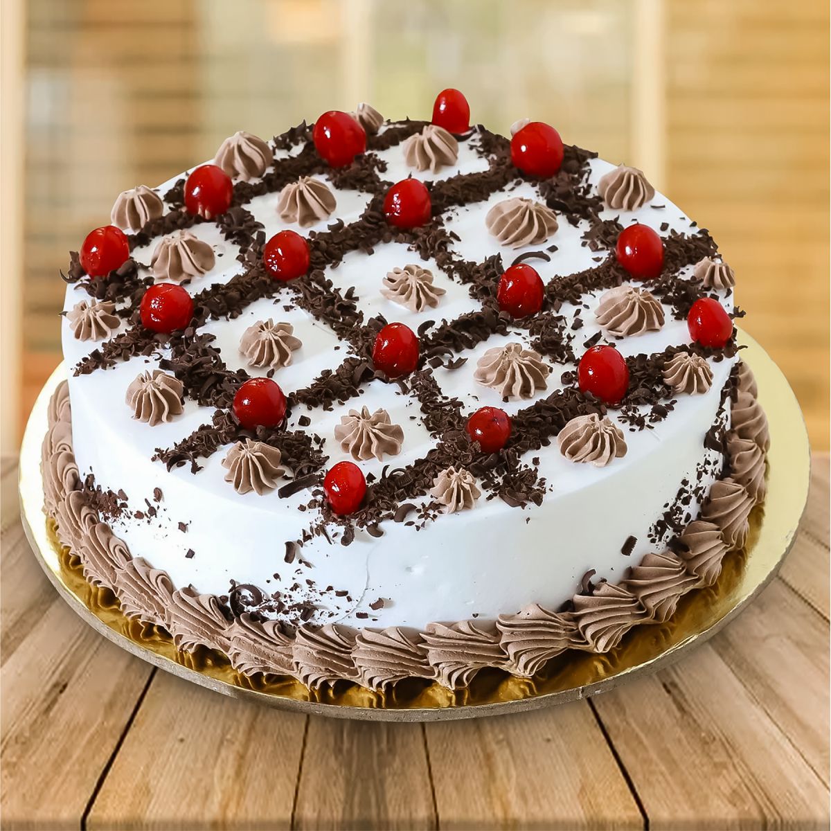 Zig Zag Black Forest Cake - 1 KG