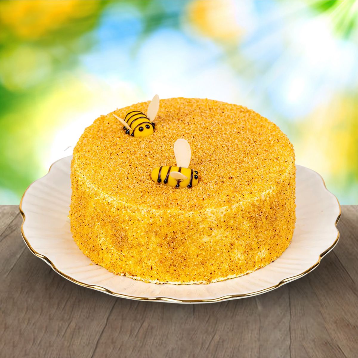 Honey Bee Butterscotch Cake - 1/2 KG